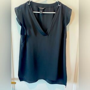 WHBM top with flutter sleeves.